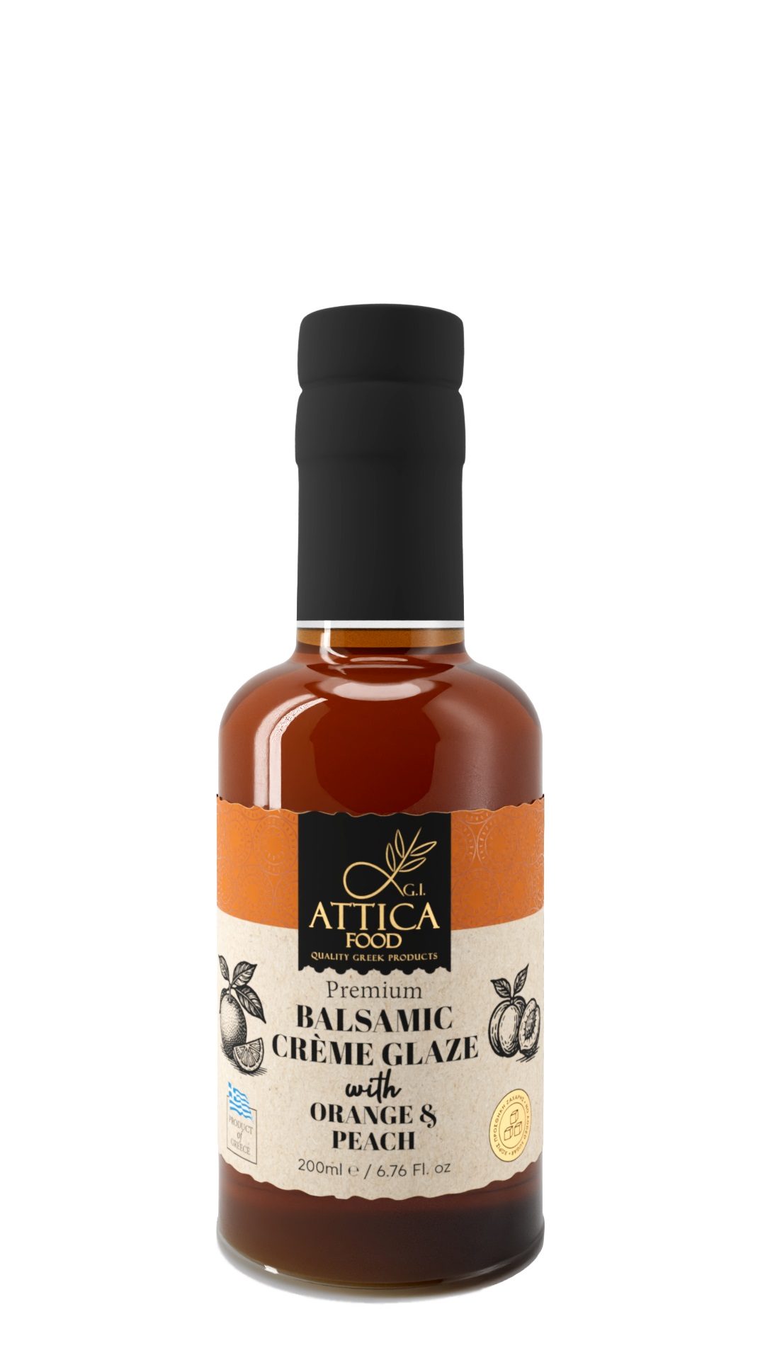 Balsamic Crème Glaze with Orange & Peach 200 ml