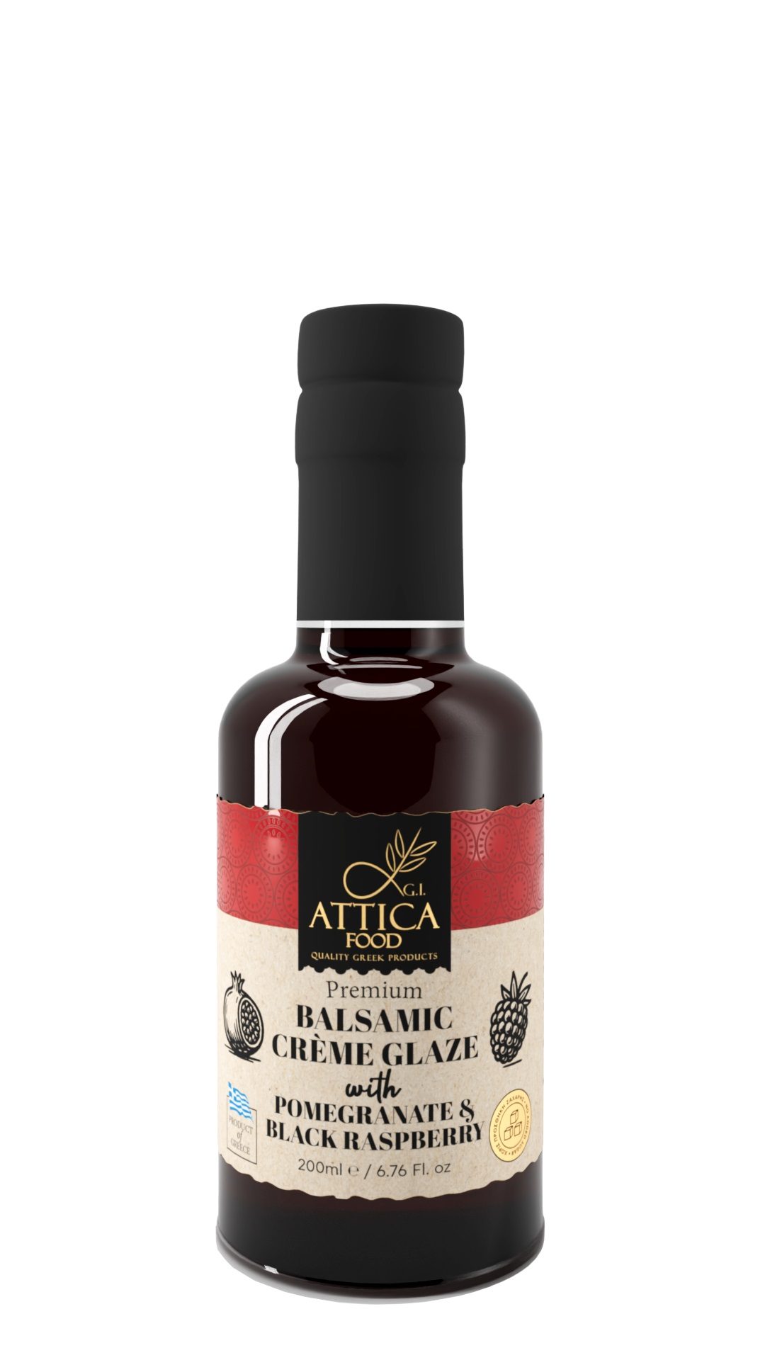 Balsamic Crème Glaze with Pomegranate & Black Raspberry 200 ml